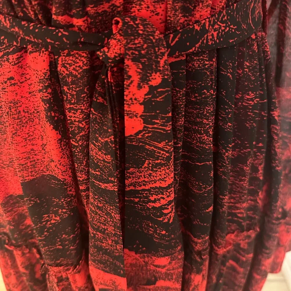 ELAN RED TOILE MAXI DRESS MEDIUM - Picture 4 of 7